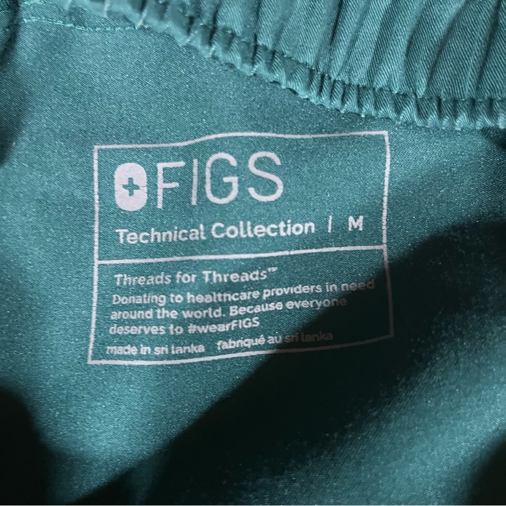 Figs Men's Tansen Deep Green Joggers Medium - Picture 8 of 12